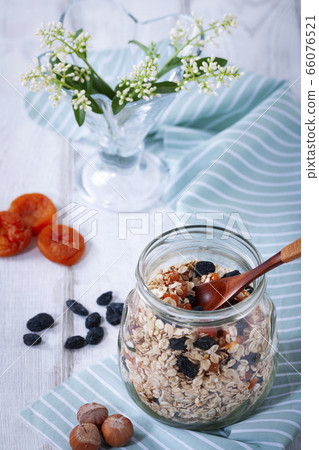 Healthy food, granola for breakfast Healthy food, granola for breakfast 66076521