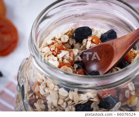 Healthy food, granola for breakfast Healthy food, granola for breakfast 66076524