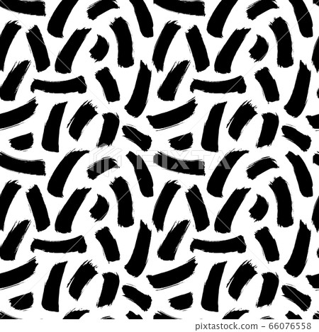 Scattered black and white paint smears pattern 66076558