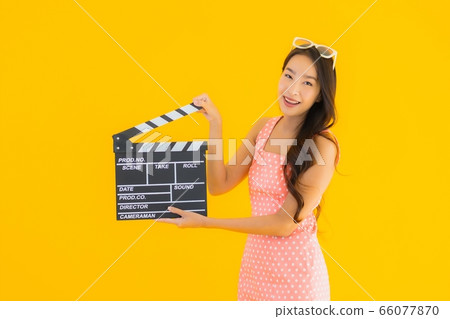 Beautiful young asian woman use smart mobile phone 66077870