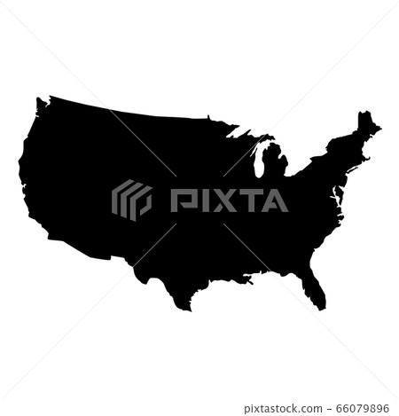 usa map on white background. flat style. United States of America map. usa vector map. 66079896