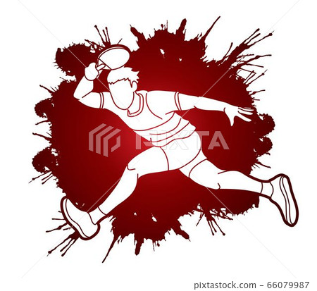 Table tennis player, Ping pong action cartoon graphic vector Table tennis player, Ping pong action cartoon graphic vector 66079987