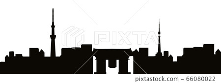 東京雷神門天空樹背景 東京雷神門天空樹背景 66080022