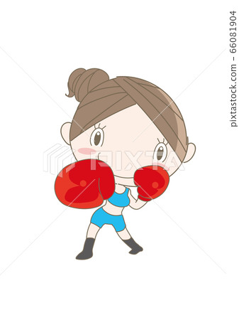 Woman enjoying boxing and fitness Woman enjoying boxing and fitness 66081904