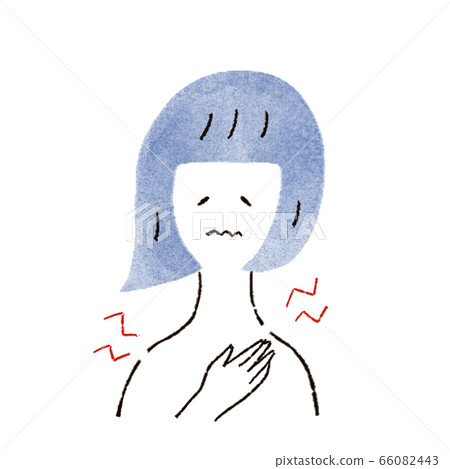 Illustration of women suffering from stiff shoulders Illustration of women suffering from stiff shoulders 66082443