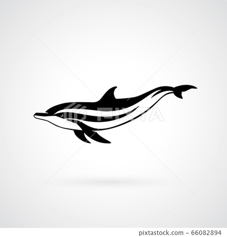 dolphin strip logo sign vector illustration dolphin strip logo sign vector illustration 66082894
