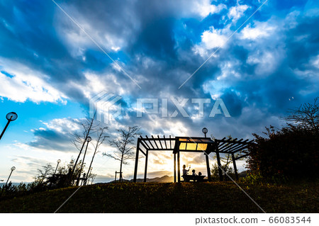 Soap bubbles at the observation deck of Takarazuka Kita Park Soap bubbles at the observation deck of Takarazuka Kita Park 66083544