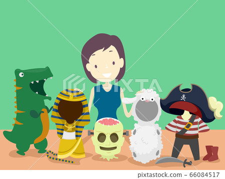 Girl Costume Maker Job Illustration Girl Costume Maker Job Illustration 66084517