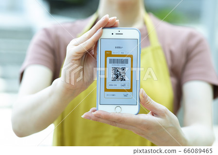 智能手機付款(應用程序屏幕是為Pixela創建的虛擬屏幕) 智能手機付款(應用程序屏幕是為Pixela創建的虛擬屏幕) 66089465