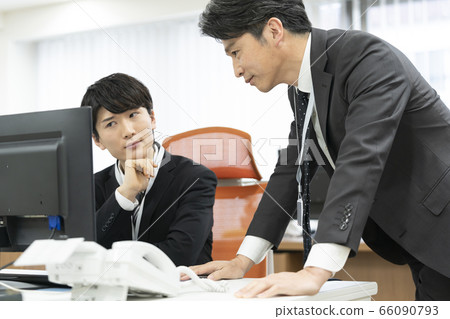 Business scene: young and experienced image Business scene: young and experienced image 66090793