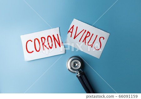 Concept of coronavirus quarantine. MERS-Cov. Paper 66091159