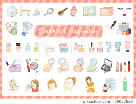化妝品的插圖集 66093629