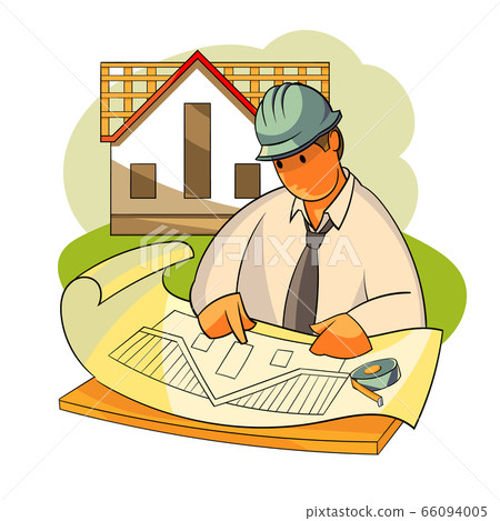 A construction engineer is considering a house project. Roofing of roofs 66094005