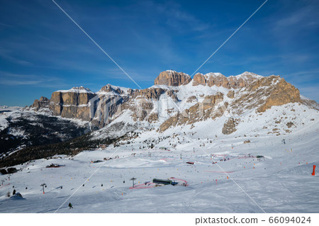Ski resort in Dolomites, Italy Ski resort in Dolomites, Italy 66094024