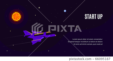 Business start up concept banner. Flat style vector. Business start up concept banner. Flat style vector. 66095187