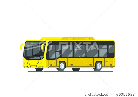 City bus image isolated on white background. - Stock Illustration ...