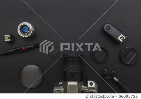 Photographer workplace with dslr camera system, Photographer workplace with dslr camera system, 66095752