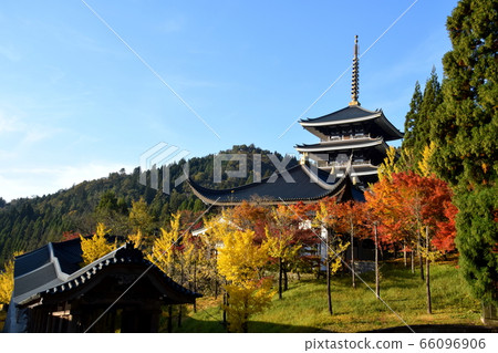 Five-storied pagoda of Echizen Daibutsu, which has a distinctive 33-year erection 66096906