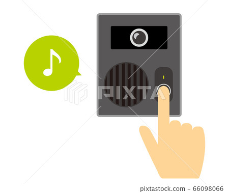 Doorbell illustration intercom 66098066