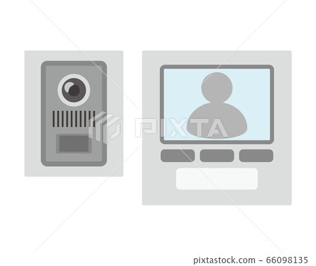 Doorbell illustration Intercom monitor Doorbell illustration Intercom monitor 66098135