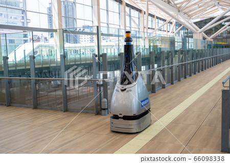 Security robot at Takanawa gateway station Security robot at Takanawa gateway station 66098338