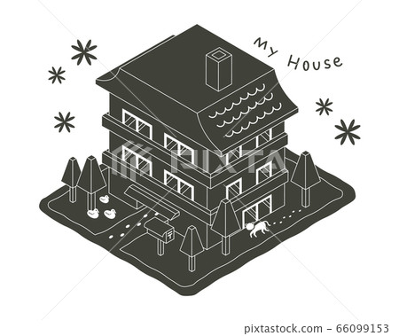 西式房屋圖（三層） 66099153