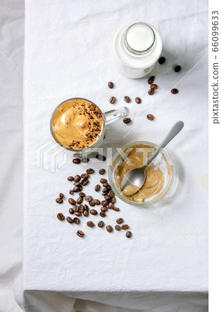 Dalgona frothy coffee Dalgona frothy coffee 66099633