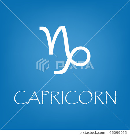 Capricorn zodiac sign icon vector simple 66099933