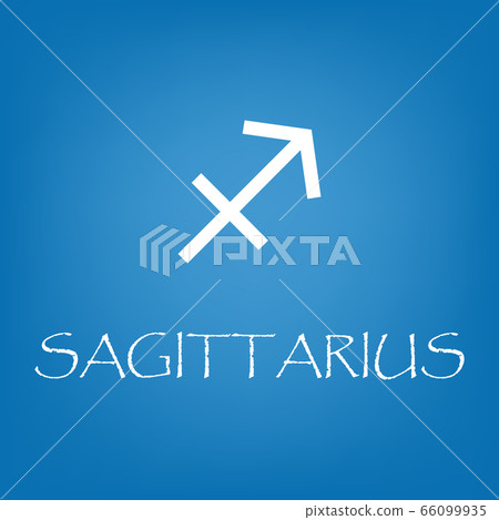 Sagittarius zodiac sign icon vector simple 66099935