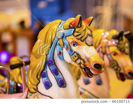 Carousel. Carnival Horses. Carousel. Horses on a carnival Merry Go Round. Carousel. Carnival Horses. Carousel. Horses on a carnival Merry Go Round. 66100715