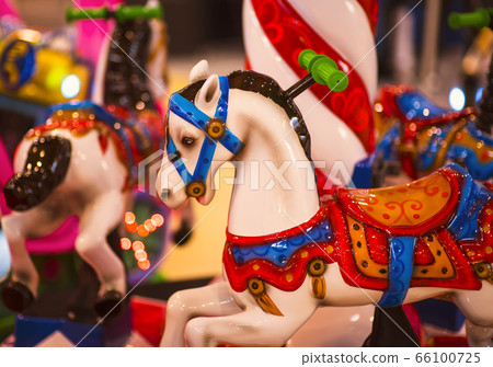 Carousel. Carnival Horses. Carousel. Horses on a carnival Merry Go Round. Carousel. Carnival Horses. Carousel. Horses on a carnival Merry Go Round. 66100725