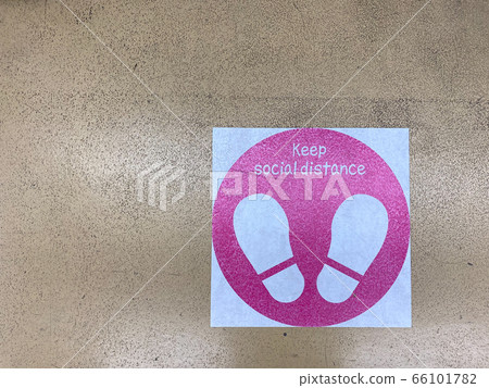 社會距離標誌 66101782