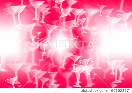 A beautiful glowing martini glass of bokeh effect 66102257