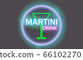 The inscription Martini Drink with the shape of 66102270