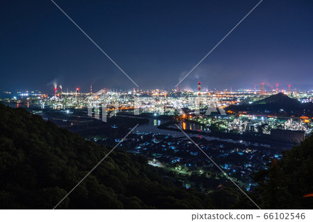 《岡山縣》水島綜合工廠/工廠夜景《從和way山天際線出發》 《岡山縣》水島綜合工廠/工廠夜景《從和way山天際線出發》 66102546