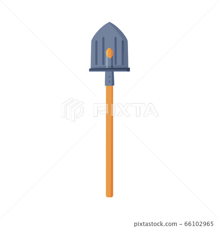 Garden Shovel, Agriculture Work Equipment, Farming Tool Flat Style Vector Illustration on White Background Garden Shovel, Agriculture Work Equipment, Farming Tool Flat Style Vector Illustration on White Background 66102965