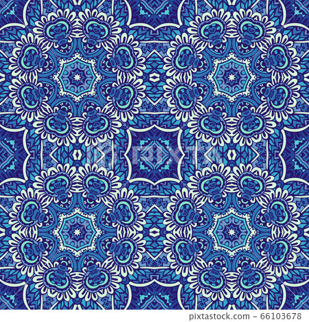 Tiled ethnic pattern for fabric. Abstract 66103678
