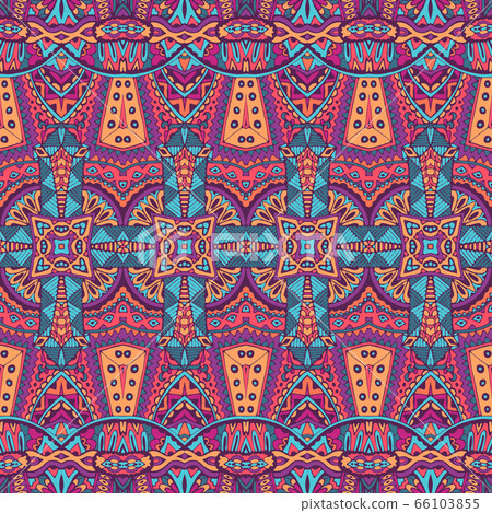 Abstract festive colorful floral vector ethnic Abstract festive colorful floral vector ethnic 66103855