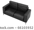 Sofa leather on white background with clipping 66103932