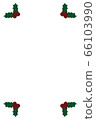 Christmas card (holly 2) vertical white background 66103990