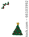 Christmas Card Tree & Holly (white background) 66103992