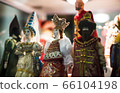 Beautiful vintage colourful wooden dymkovo dolls 66104198