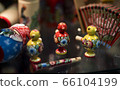 Beautiful vintage colourful wooden dymkovo dolls 66104199