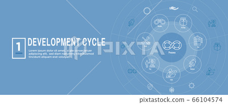 Development Operations & Life Cycle - DevOps Icon 66104574