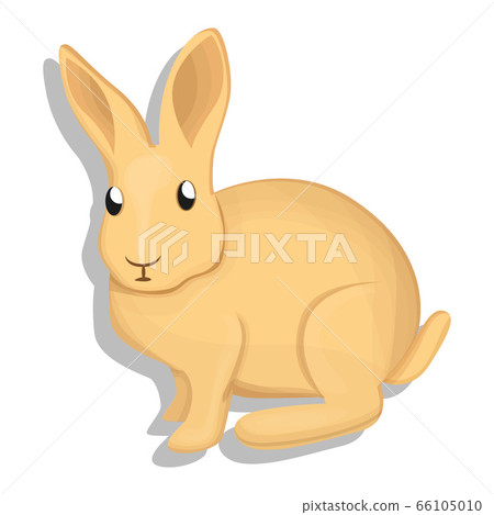 Wild rabbit icon, cartoon style Wild rabbit icon, cartoon style 66105010