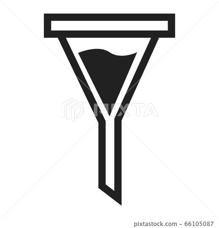 Chemical filter icon, simple style 66105087