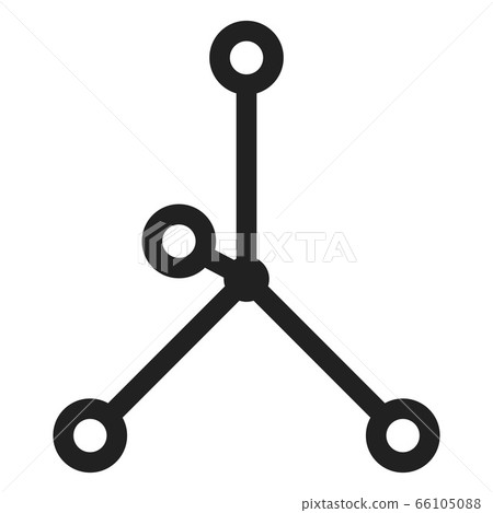Ionic bond icon, simple style 66105088