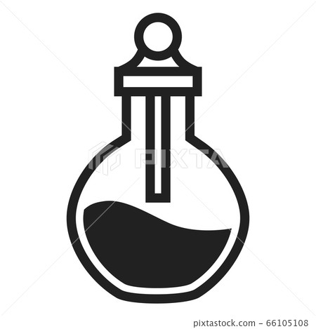 Chemical flask icon, simple style Chemical flask icon, simple style 66105108