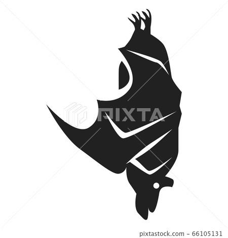Sleeping bat icon, simple style Sleeping bat icon, simple style 66105131