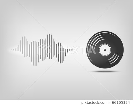 concept of music with music wave. vector illustration. concept of music with music wave. vector illustration. 66105334